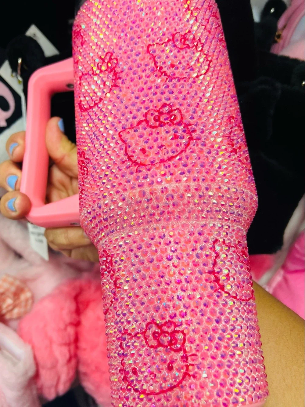Pink Crystal Hello Kitty Travel Tumbler Sleeve - Kids Accessories